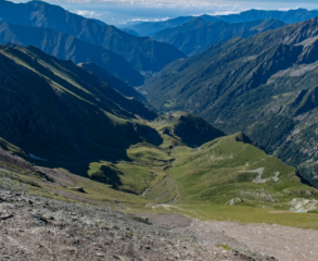 La vista verso Campiglia dal Colle della Rosa