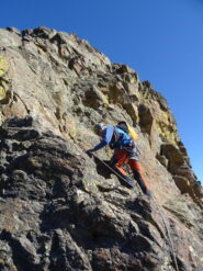 Sulla bella roccia della Becca dal Vir