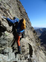 Passo di IV- salendo alla Burnat