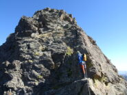 La facile cresta della Rocca Brossè