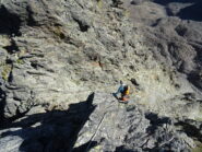 La scomoda disarrampicata tra le due cime della Brossè