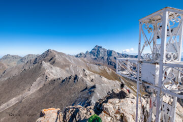 Foto dalla croce prima di iniziare la discesa
