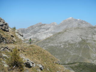 sullo sfondo Punta Marguareis con una 