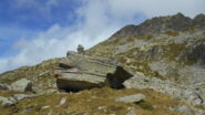 traversando verso il colle Lazouney, sotto l'omonima punta