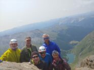 tutto il gruppo in cima