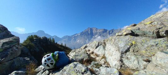 Il bel panorama uscendo dalla via