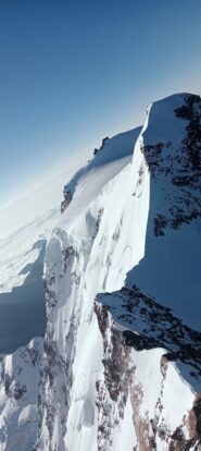 La cresta di discesa dalla Zumestein 