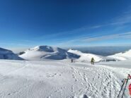 L'arrivo al colle Gnifetti 