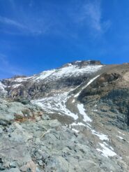 Il tratto finale leggermente innevato 