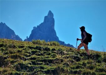 Il Cimon della Pala nella luce del mattino