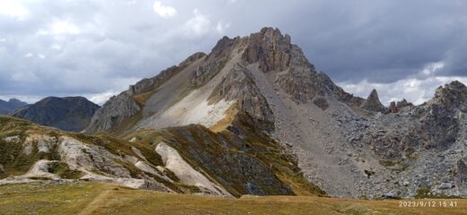 Becco Grande con il canalone di discesa 