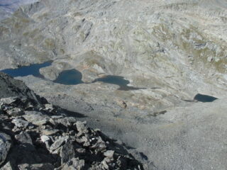 Laghetti di Val Rossa dalla vetta