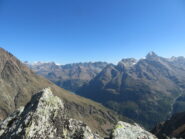 Panorama con lago e Becca di Luseney; 