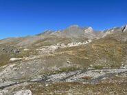 la vetta dopo aver abbandonato il sentiero per il Mongioia