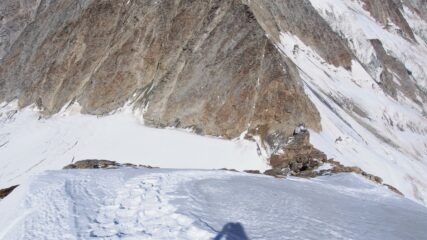 Discesa cresta nord Alphubel