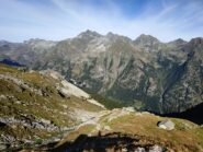 Superata l'Alpe Valfredda: l'ultima costruzione che si incontra nel vallone omonimo.