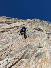 Samy alla partenza del primo tiro