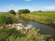 Roggia di Bianzè scorre verso le terre delle cascine Morozza e Belvedere.