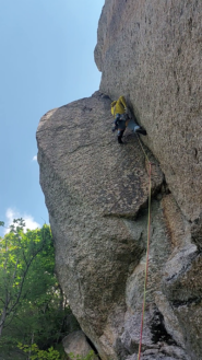 Tricky piazza il terzo friend sul diedrone OW di L3