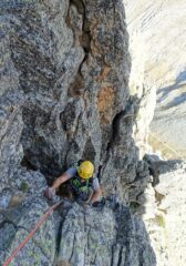 Uscita dal bel passaggio nel camino