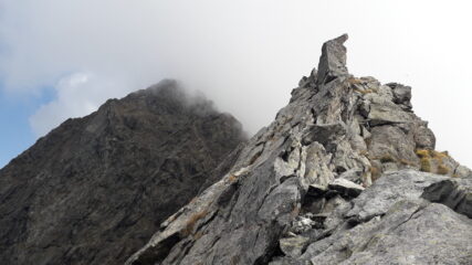 Alla sx dell'immagine tetra la Rocca del Forno dal colle della Muia..