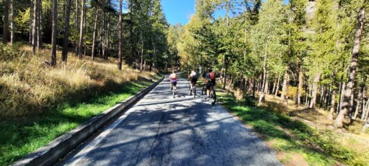 Prima parte su asfalto senza traffico