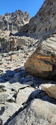 indicazione per la cengia degli stambecchi