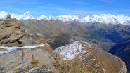 stupenda vista dalla Dent d'Herens al Monterosa