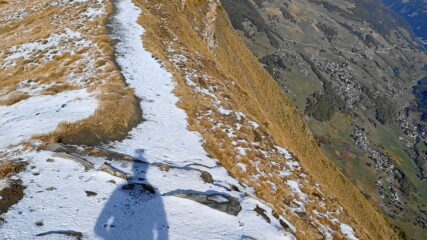 rientro a sbalzo sulla Val d'Ayas