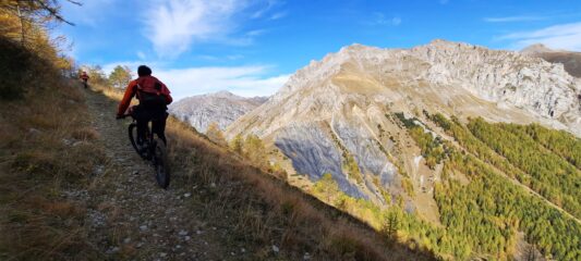 Verso il monte Autes percorso in ottime condizioni 