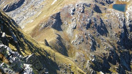 dalla cima verso la Bocchetta delle Oche