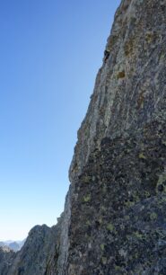 Il traverso delicato in forte esposizione per uscire dalla variante