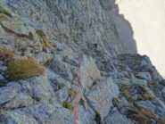 Marco sul muretto di III a metà della rampa-canale obliqua