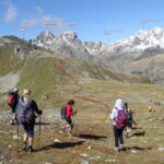 In rosso la traccia che abbiamo fatto, in giallo quella che scende diretta verso il Lago Zana. 