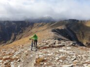 ultimo tratto della salita al Monte Tibert 2647 m.