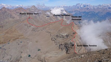 La cresta da seguire