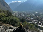 Ometti lungo il percorso di avvicinamento.