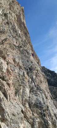 alla fine del traverso iniziale..L1..