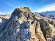 sulla punta est..con alle spalle la Montagnaya e a sx dietro il Redessou sbuca la Gran Becca..