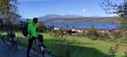 vista sul lago e e monti del biellese da Masseria..