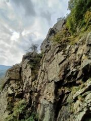 La Terza Rocca vista dal disagevole canalone