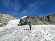 Ciò che resta del ghiacciaio poco prima del rifugio