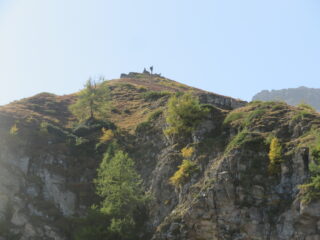 in vista della vetta
