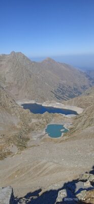 Laghi Brocan e Chiotas dal Passo della Rovina 
