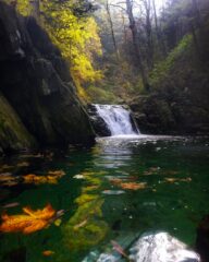 Pozze in ambiente suggestivo 