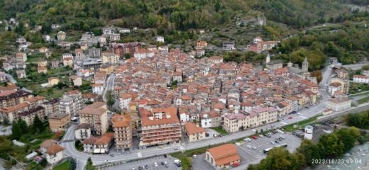 Ormea da uno dei punti panoramici del sentiero 
