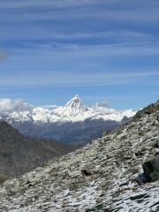 Arrivati quasi in cima spunta il gruppo del Cervino