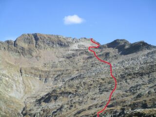 La cima vista dal Piz de Ganan