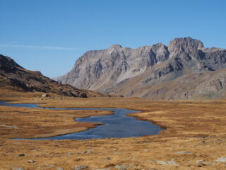 Lac e Plan du Longet,sullo sfondo le Péouvou,val Ubaye