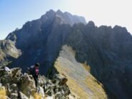 La breve crestina che porta in cima